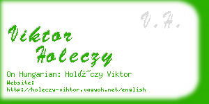 viktor holeczy business card